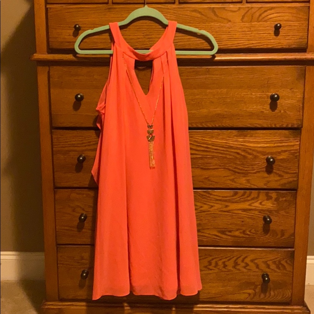 Pink sleeveless dress